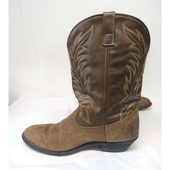 Laredo WM 12 Lea Vamp Fox Womens Western Cowgirl Boots Cowboy - Picture 3 of 16